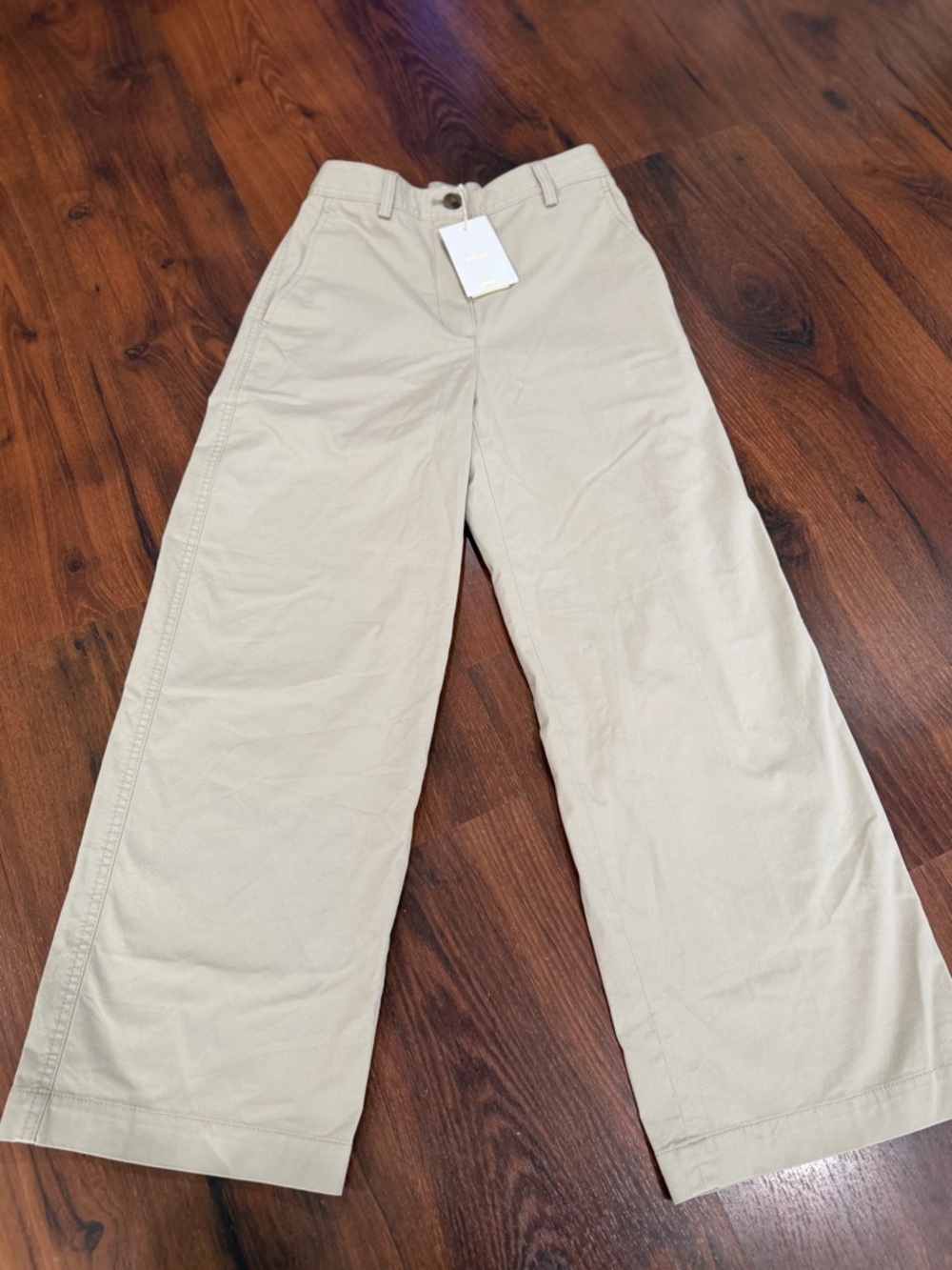 NWT Aritzia Wilfred Free Ascendant Pants Light Birch Cream Women Sz 2 Wide Leg - Picture 2 of 14